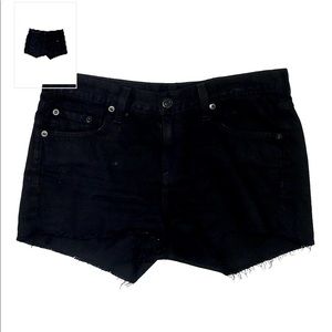 Rag & Bone Black Jean Shorts